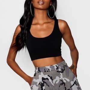 Boohoo Black Mini Tank Top